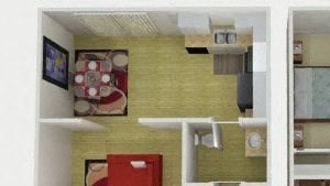 2 BED 1.5 BATH TH